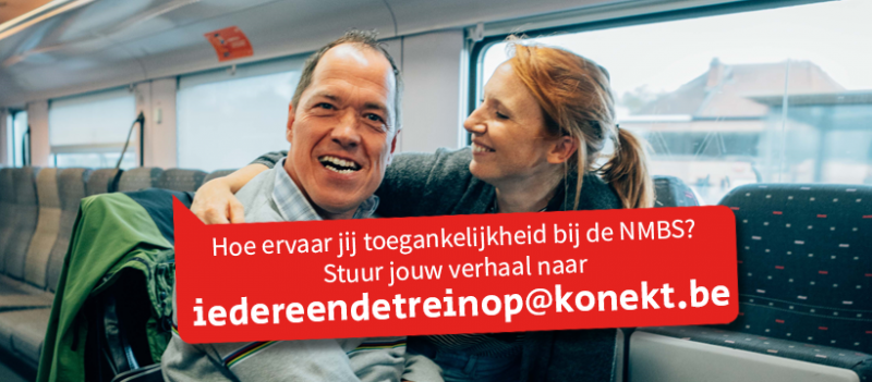 Kurt en Linde Merckpoel samen op de trein